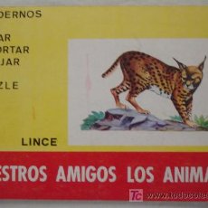 Coleccionismo Recortables: NUESTROS AMIGOS LOS ANIMALES: LINCE.. Lote 26438771